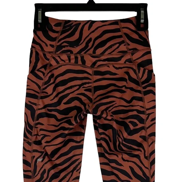Fabletics PureLuxe Twist Leggings Womens Size XS Brown Black - Picture 5 of 15